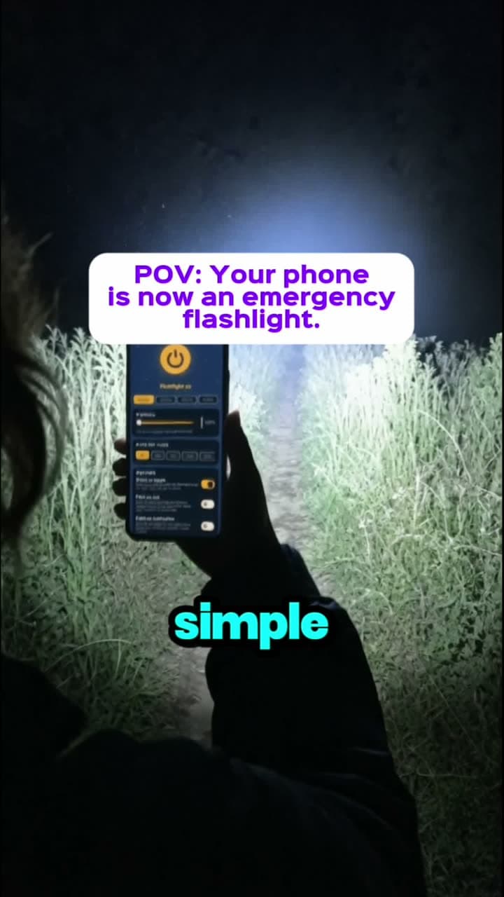 Flashlight Launcher: organic social video for mobile app